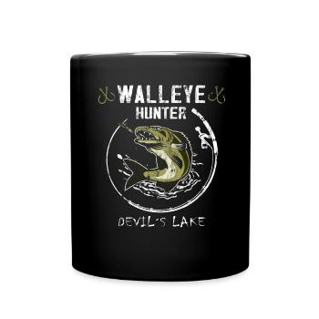 Pêche au Teufelssee - Chasseurs de zanders - Mug uni - noir - Devant