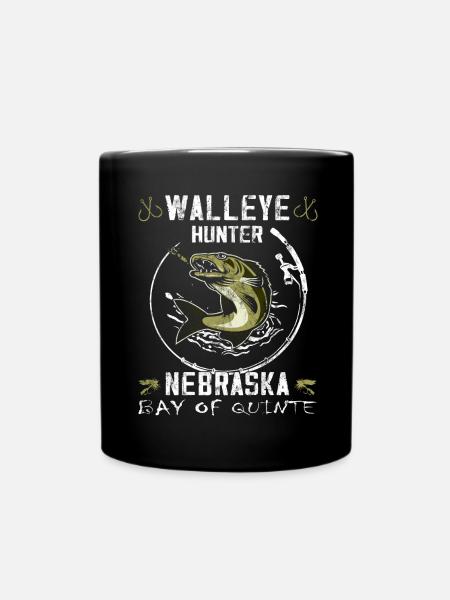 Nebraska Fischerei - Zanderjäger - Tasse einfarbig - Schwarz