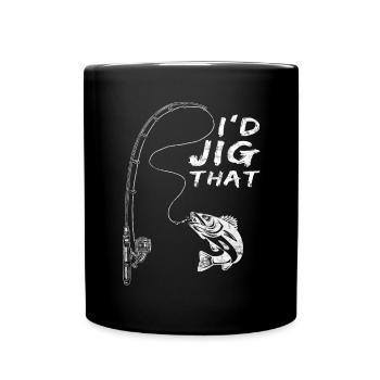 I would jiggen this - Walleye Hunter - Full Colour Mug - black - Front