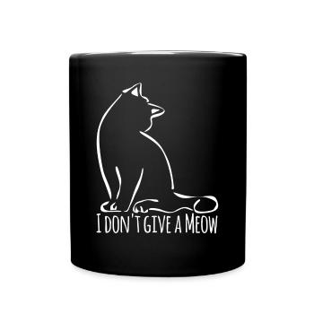 Domestic Cat - Full Colour Mug - black - Front
