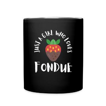 Swiss Cheese Fondue - Tasse einfarbig - Schwarz - Vorne