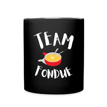 Swiss Cheese Fondue - Tasse einfarbig - Schwarz - Vorne