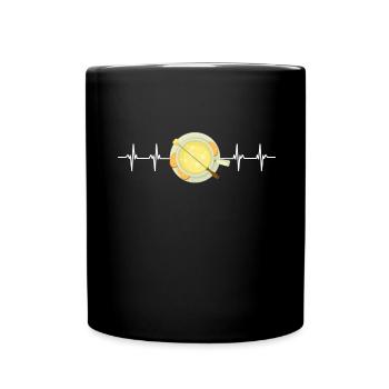 Swiss Cheese Fondue - Tasse einfarbig - Schwarz - Vorne