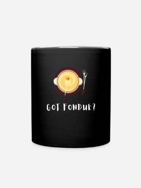 Fondue au fromage suisse - Mug uni - noir