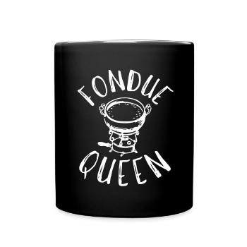 Swiss Cheese Fondue - Tasse einfarbig - Schwarz - Vorne