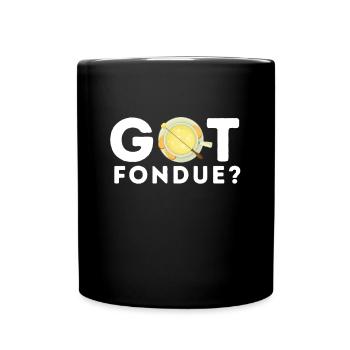 Swiss Cheese Fondue - Tasse einfarbig - Schwarz - Vorne