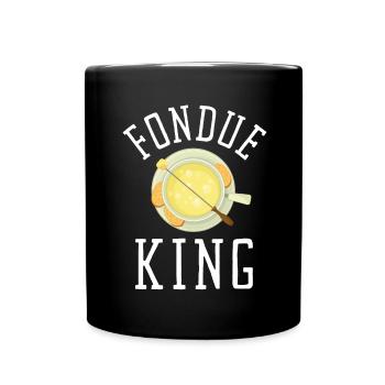 Swiss Cheese Fondue - Tasse einfarbig - Schwarz - Vorne