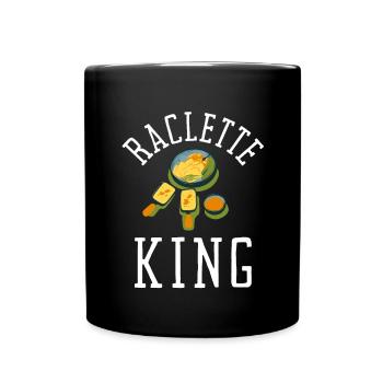 Swiss Cheese Fondue Raclette - Tasse einfarbig - Schwarz - Vorne