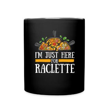 Swiss Cheese Fondue Raclette - Tasse einfarbig - Schwarz - Vorne
