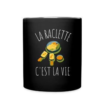 Swiss Cheese Fondue Raclette - Tasse einfarbig - Schwarz - Vorne