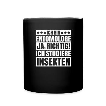 Entomologe Entomologie Insektenkunde Insekten - Tasse einfarbig - Schwarz - Vorne