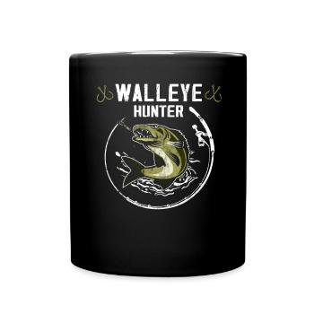 Lake Erie Fishing - Zander Hunter - Full Colour Mug - black - Front