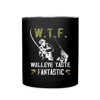 Zander tastes fantastic - Zander hunter - Full Colour Mug - black - Front