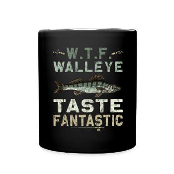 Zander tastes fantastic - Zander hunter - Full Colour Mug - black - Front