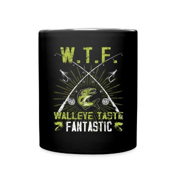 Zander tastes fantastic - Zander hunter - Full Colour Mug - black - Front