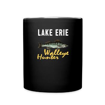 Lake Erie Fishing - Zander Hunter - Full Colour Mug - black - Front