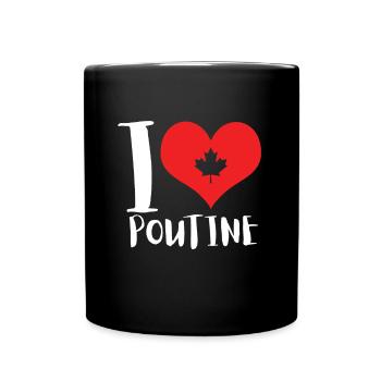 Cheese Curds Gravy Mix Canada Poutine - Mug uni - noir - Devant