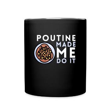 Cheese Curds Gravy Mix Canada Poutine - Mug uni - noir - Devant