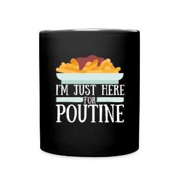 Cheese Curds Gravy Mix Canada Poutine - Mug uni - noir - Devant
