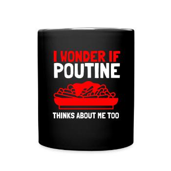 Cheese Curds Gravy Mix Canada Poutine - Mug uni - noir - Devant