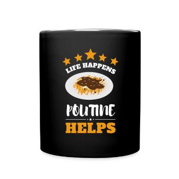 Cheese Curds Gravy Mix Canada Poutine - Mug uni - noir - Devant