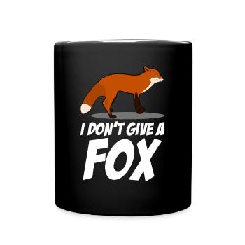 Fox joke for foxes - Full Colour Mug - black - Front