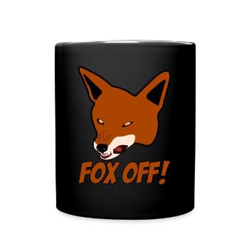 Fox foxes - Full Colour Mug - black - Front