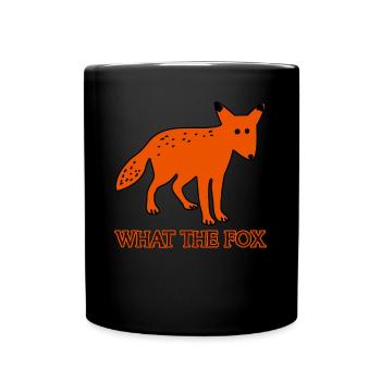 Renards jeux de mots - Mug uni - noir - Devant