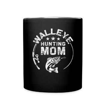 Héroïne de sandre - Chasseresse du doré jaune - Mug uni - noir - Devant