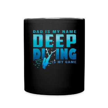 Plongée en apnée Plongée profonde Plongée profonde - Mug uni - noir - Devant