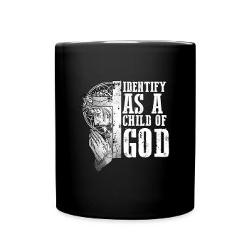 Identifiez-vous comme un enfant de Dieu I Jésus - Mug uni - noir - Devant