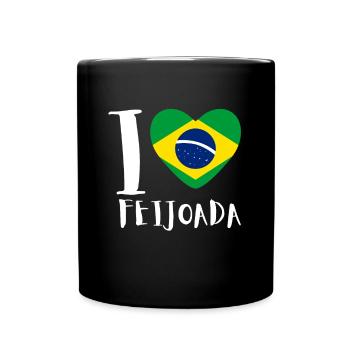Brazil Brazilian Pork Bean Stew Feijoada - Full Colour Mug - black - Front