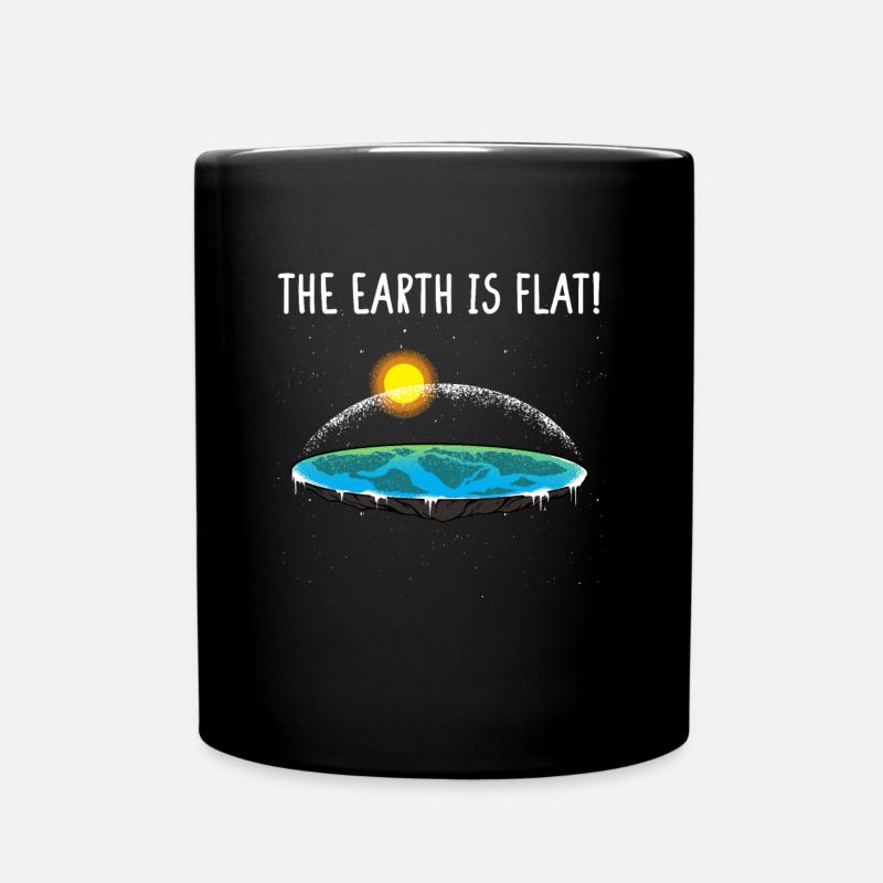 La Terre est plate I Terre plate - Mug uni - noir