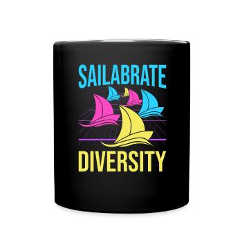 Drôle de dicton de voilier pour le capitaine du bateau - Mug uni - noir - Devant