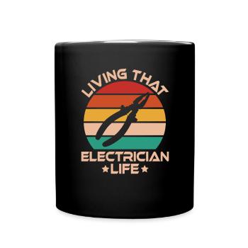 Électricien électronique Électricien monteur de lignes - Mug uni - noir - Devant