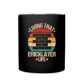 Master Masonry Masonry Bricklayer Mason - Full Colour Mug - black - Front