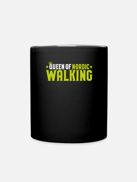 Nordic Walking Nordic Walker Nordic Walken - Full Colour Mug - black