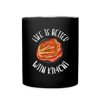 KBBQ Korean BBQ Kimchi Ramen - Full Colour Mug - black - Front