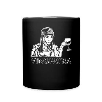 Wine Party Alcool Verre à vin - Mug uni - noir - Devant