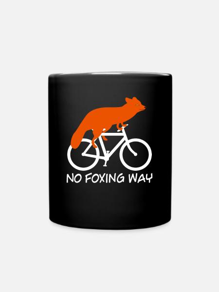 Fuchs Fahrrad Füchse - Tasse einfarbig - Schwarz