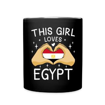 Egypt Flag Hurghada Africa Egyptian Flag - Full Colour Mug - black - Front