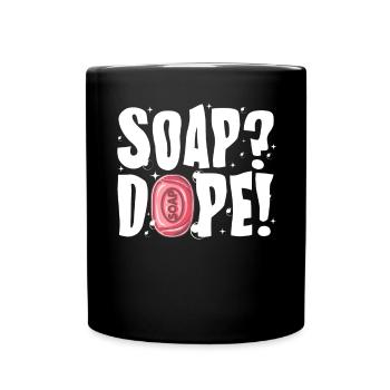 Check out this funny, SOAP !, soap making design - Full Colour Mug - black - Front