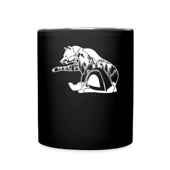Randonnée Camping Plein air Ours Trekking - Mug uni - noir - Devant
