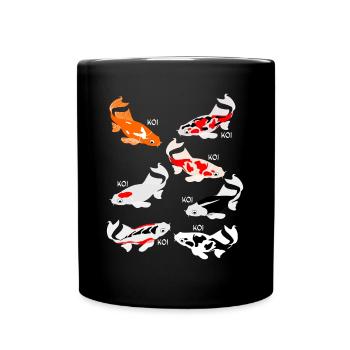 Carpe Koi Koi - Mug uni - noir - Devant