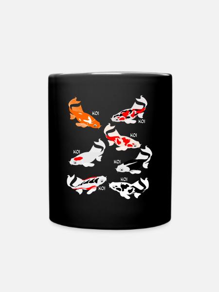 Carpe Koi Koi - Mug uni - noir
