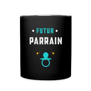 annonce grossesse cadeau Futur Parrain - Mug uni - noir - Devant