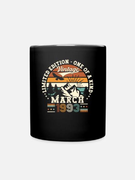 30e anniversaire Mann Original March Né en 1993 - Mug uni - noir