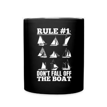 Drôle de dicton de voilier pour le capitaine du bateau - Mug uni - noir - Devant