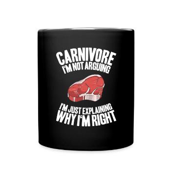Carnivore Diät Carnivore Ernährung Carnivore Diet - Mug uni - noir - Devant
