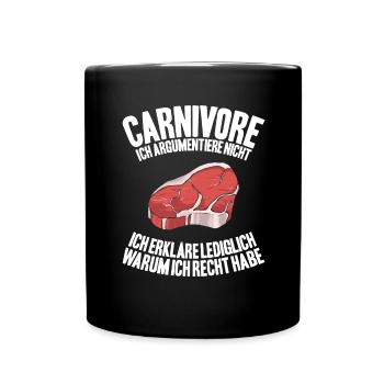 Carnivore Diät Carnivore Ernährung Carnivore Diet - Mug uni - noir - Devant